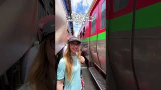 When you visit for the first time Maeklong Railway Market 🇹🇭 #thailand