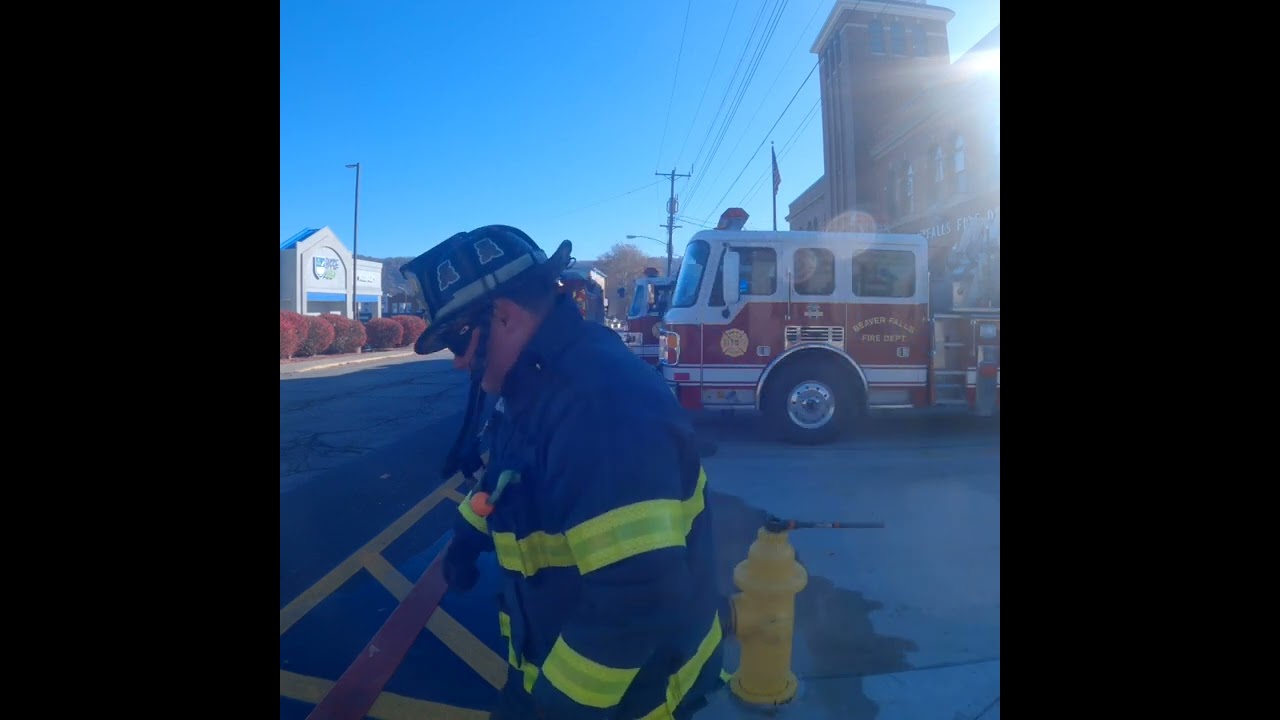 ZFID hydrant connection firefighter