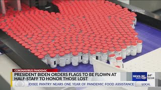 President Biden orders flags to be flown at half-staff to honor those lost