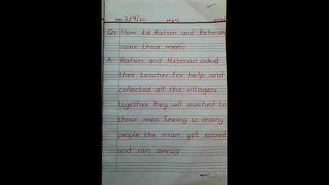 Haseeb Academy - Class III - English , "Jamuni