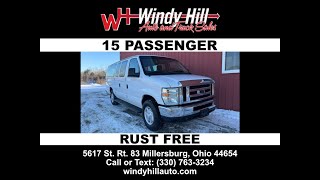 SOLD!!!!!   2012 Ford E350 XLT, 15 Extended Passenger! SK#WH2643