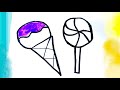 How to Draw Ice Cream Picture video for kids