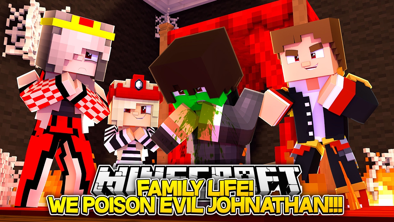 FAMILY LIFE|| WE POISON EVIL JOHNATHAN TO DEATH!!!- Baby Leah Minecraft Roleplay!