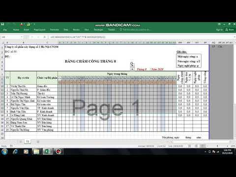 Video Tự học VBA excel qua hỏi đáp 3- Tạo bảng chấm công tự... - YouTube