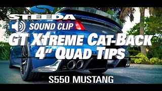 S550 Mustang Gt Xtreme Cat-Back 4 Polished Quad Tip Exhaust Sound & Carbon Fiber Kits