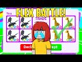 FLEX OFF BATTLE in RICH only server (Roblox Adopt me trades)