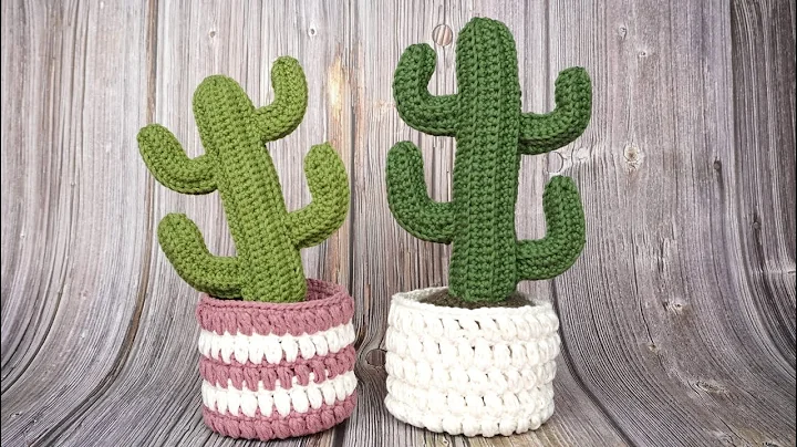 Crocheted Cactus with Arms - Unique and Fun DIY Craft