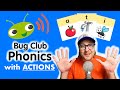 Bug Club Phonics | PHASE 2 | LEARN PHONICS with ACTIONS & SOUNDS | Mr Bates Creates