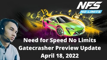 NFS No Limits New Update 18 April, 2022 : Gatecrasher