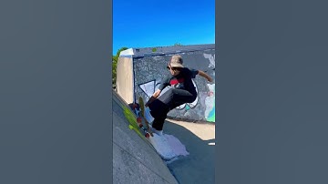 EARLY GRAB WALLIE 🧱 #shorts #skateboarding