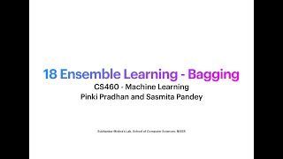 CS460 - 18 Ensemble Learning - Bagging