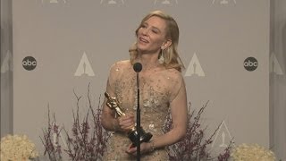 Oscars 2014 Winners Room: Cate Blanchett on being the first Australian actress to win two Oscars