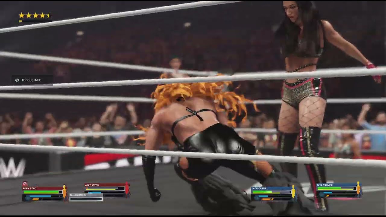 WWE 2K25 RAW Jacy Jayne & Ruby SoHo vs. Jade Cargill & Taya Valkyria