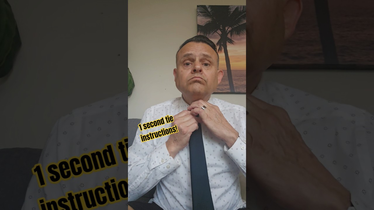 HOW TO PUT ON A TIE IN 1 SECOND! 👔 ⏲️