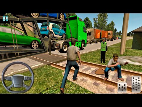 Euro Truck Driver 2018 #54 Train Tracks! Truck Games Android gameplay