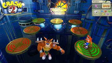 Crash Bandicoot 2 (N.Sane Trilogy) - Level 3-6 - TINY TIGER | Walkthrough 100%