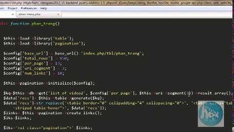 Làm phân trang với codeigniter và bootstrap