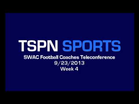 Reggie Barlow: SWAC Football Coaches Teleconference - 9/23/2013