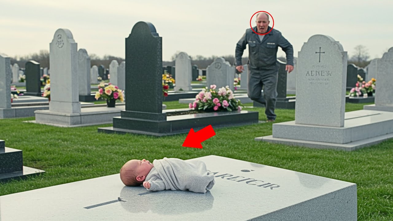 Outline Video Someone Has Left The Newborn Baby On The Grave Of His Deceased Mother For Three Days...