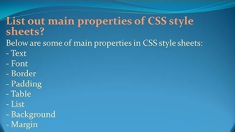 CSS Interview Questions and Answers for freshers and experienced– Part 5
