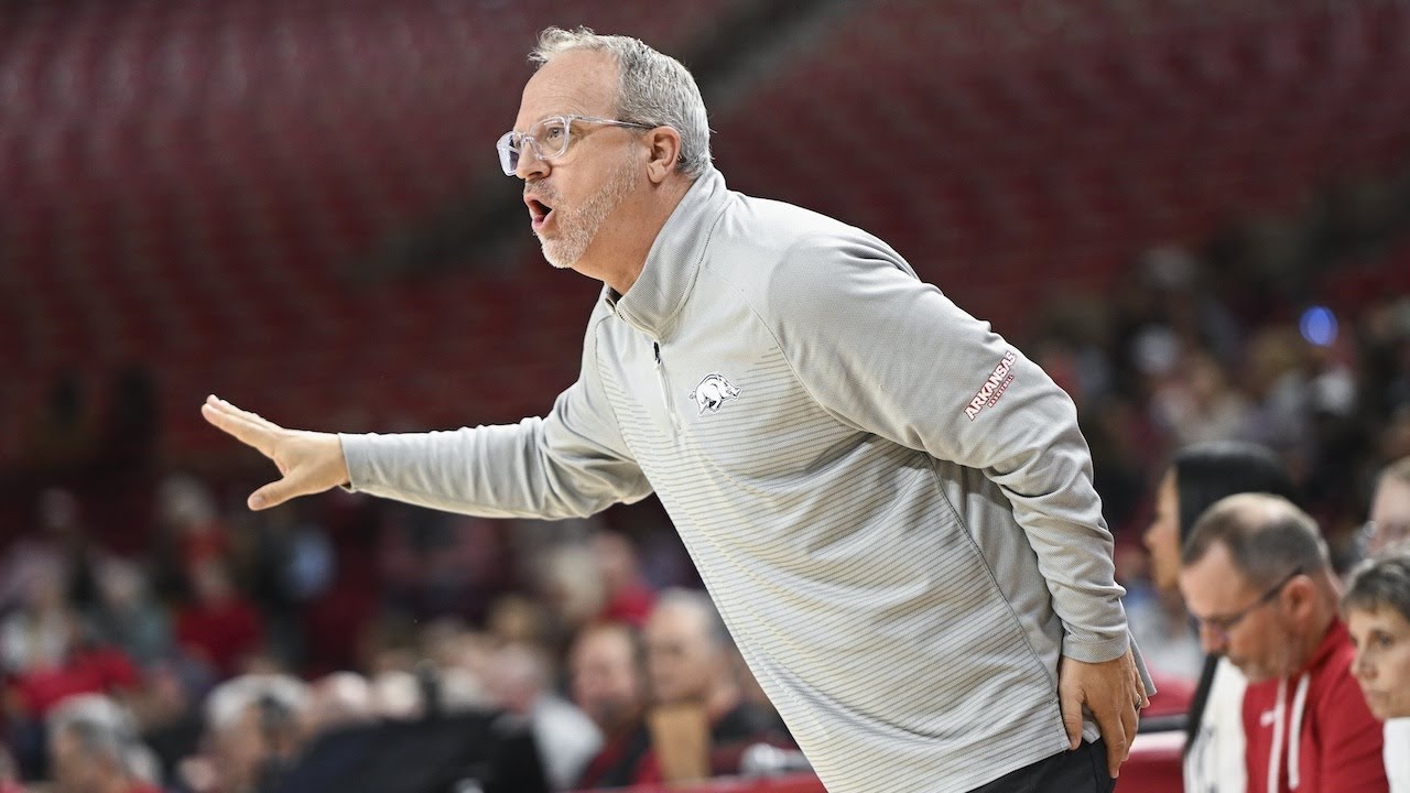Mike Neighbors recaps Arkansas women's basketball's win over UCA - YouTube