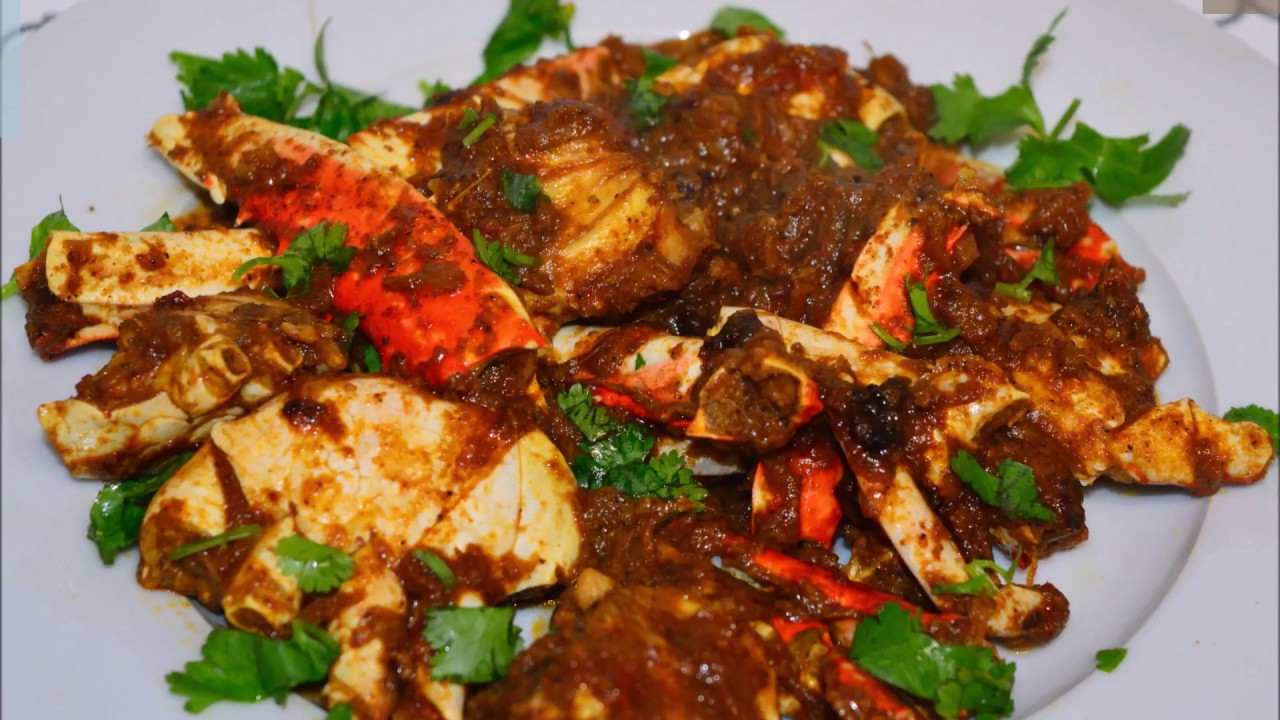 Crab pepper masala crab curry spicy nandu masala crab cooking
