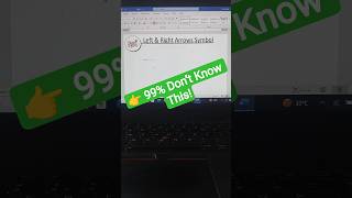 “MS Word Make Perfect Left & Right Arrows in 1 Click | 99% People Don’t Know This!” #arrow #ytstudio