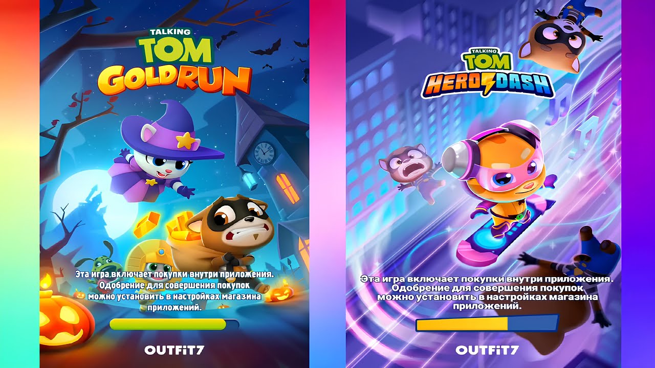 Talking Tom Gold Run - Talking Tom Hero Dash - Full walkthrough - Gameplay Android