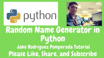 Random Name Generator in Python