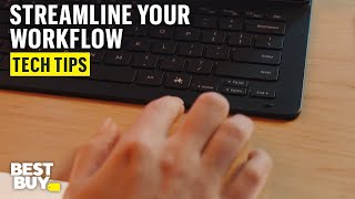 The Dedicated Galaxy Ai Key On The Samsung Book Cover Keyboard Slim Tech Tips From Best Buy