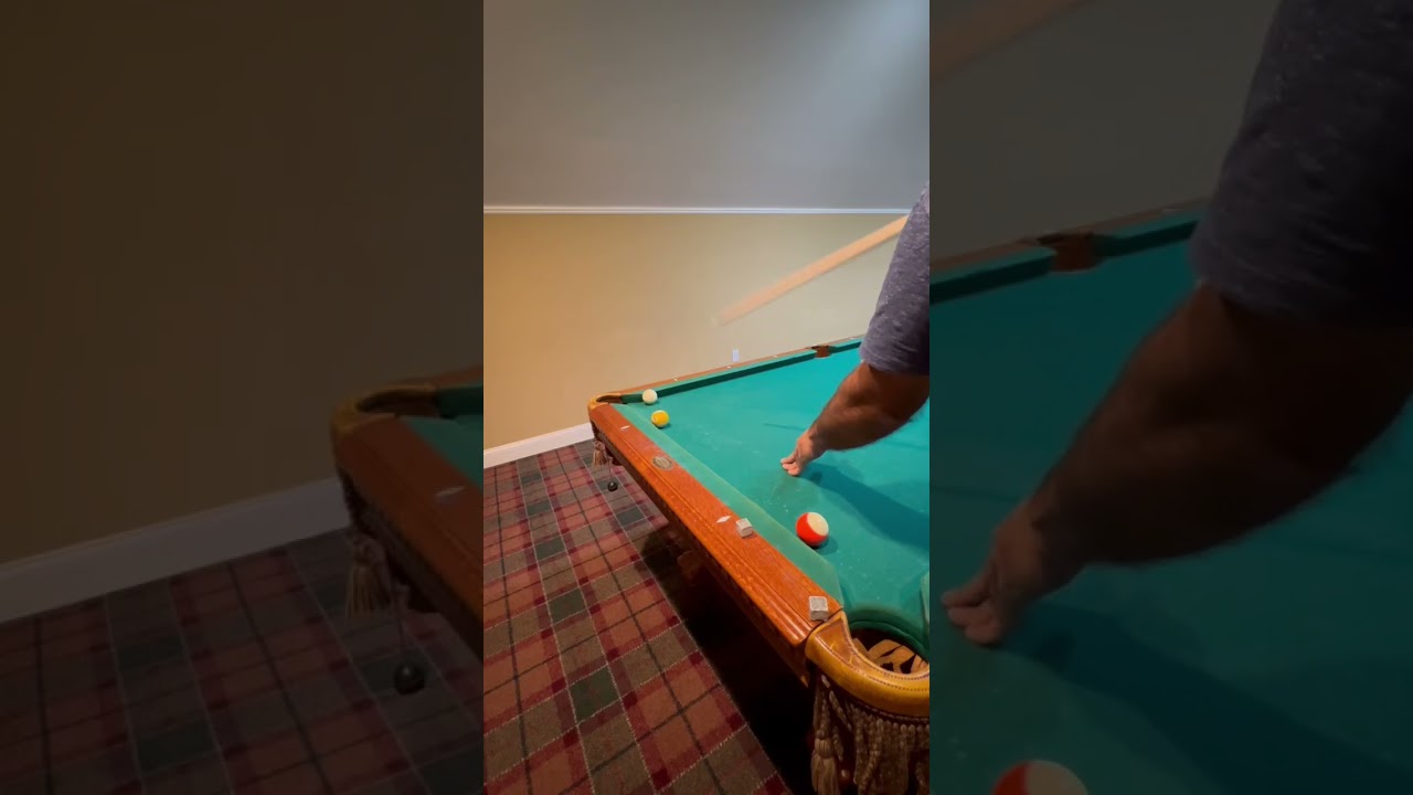 Follow your shot for a double kiss 