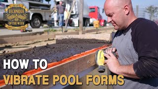 Vibrate Styrofoam Pool Forms