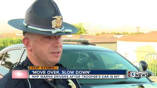 UPDATE Nevada Highway Patrol highlights move over law after releasing dramatic