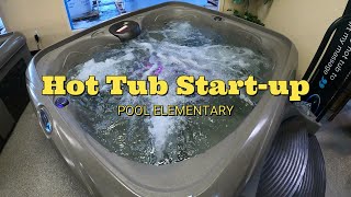 Hot Tub Start up: How to Drain and Refill a Hot Tub: Hot Tub Startup Chemicals: Spa Drain & Refill