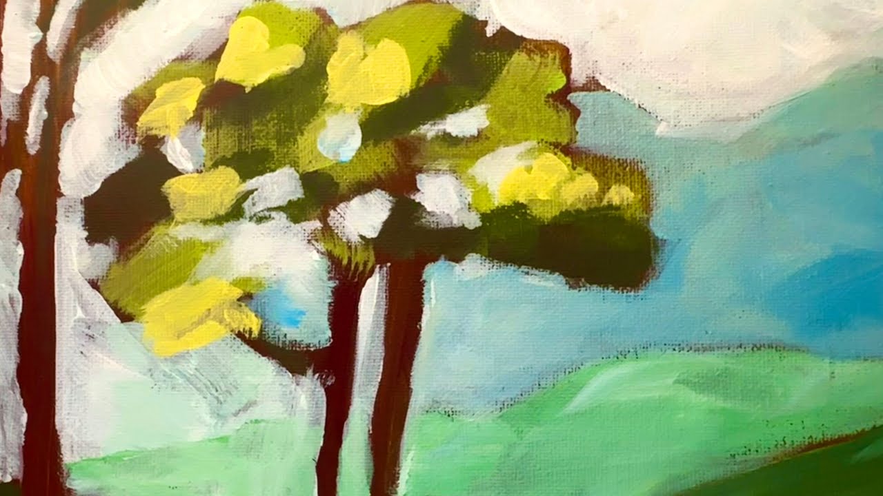 From Beautiful Colors to an Unexpected Acrylic Landscape