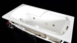 360 View of 6032BW Whirlpool Bath