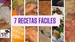 7 Recetas Fáciles para la semana| Compilación de Recetas económicas