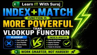 INDEX + MATCH vs VLOOKUP in Excel 🔥 | Step-by-Step Tutorial (Better Than VLOOKUP!)
