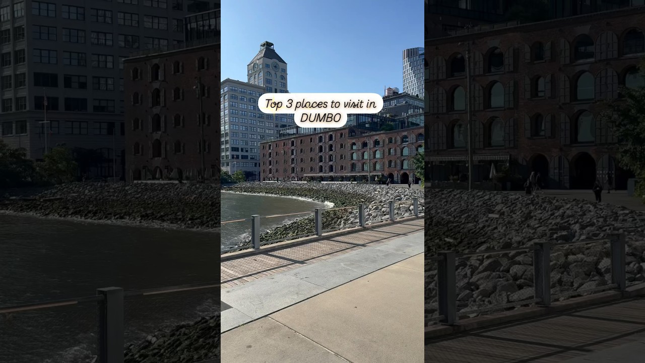 Top 3 places to visit in DUMBO! 