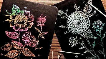 Speed Painting | Flowers Scratch Art | IOTN