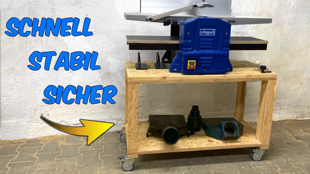 Ein Unterschrank für meinen Abricht- Dickenhobel | Scheppach HMS1080