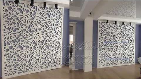 Fretwork panels and screens for dividing room