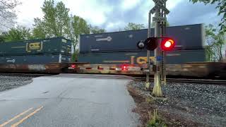 Union Pacific leads the Stack Train through Valparaiso 