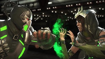 Injustice 2 : Bane Vs Enchantress - All Intro/Outros, Clash Dialogues, Super Moves