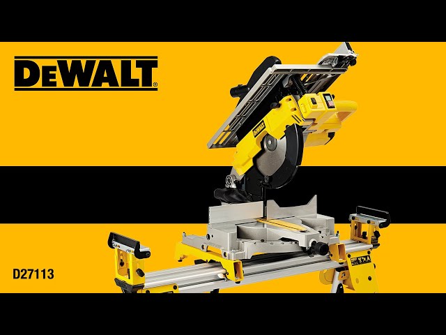 Scie à onglets radiale et a table supérieure DEWALT 305 mm et 1500 W - D27111 : , vente en ligne SDB20074