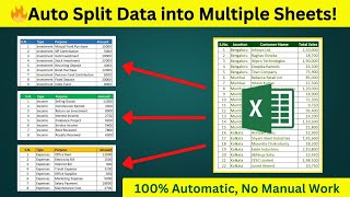 Excel Automation: Split Transactions Into Separate Sheets Easily