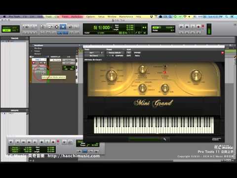 Pro Tools 11 立刻上手 16 如何掛上軟體音源