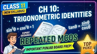 Class 11 math|unit 10 Trigonometric Functions MCQs 2026 | Punjab Board Important MCQs
