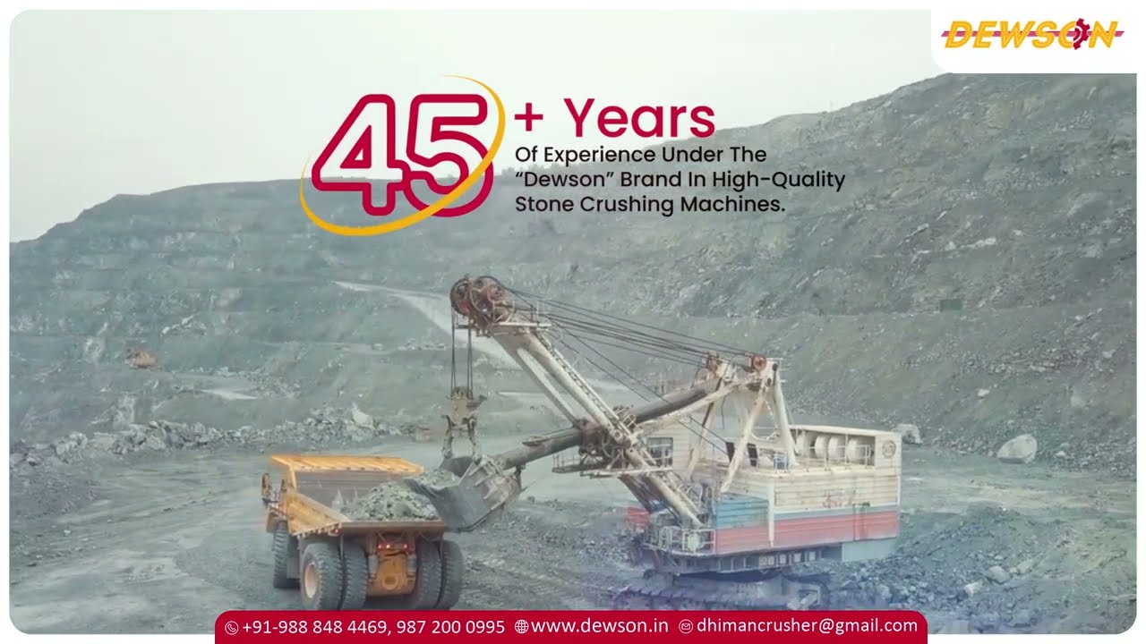 🔹Introducing Dhiman Engineering Works | 45+ Years of Excellence in Stone Crushing Machines 