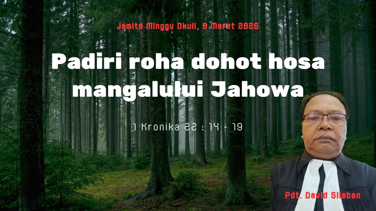 Jamita Minggu OKULI, 8 Maret 2026 II 1 Kronika 22 : 14 - 19